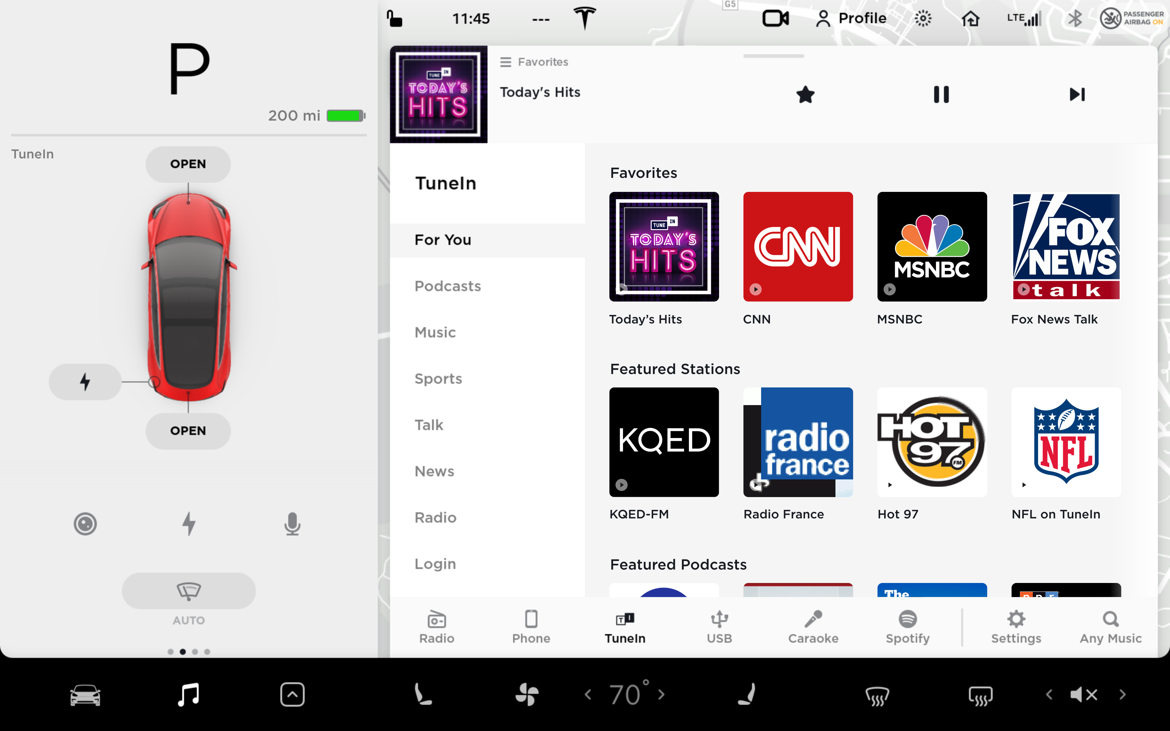 tunein reveals new user experience in tesla tunein tunein reveals new user experience in